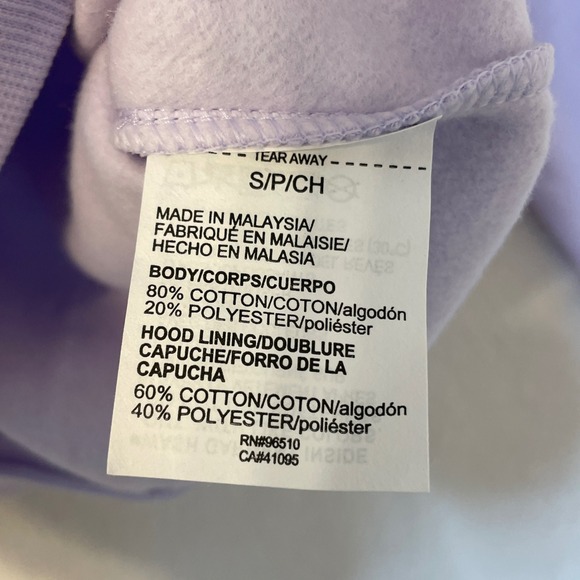 Under Armour Womens Rival Fleece Hoodie Lavender Silver Glitter Logo Small - Picture 5 of 6